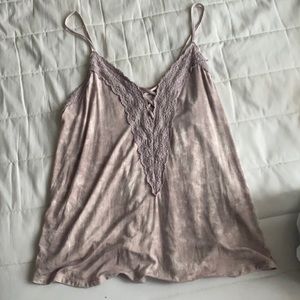 soft and sexy lace up tank